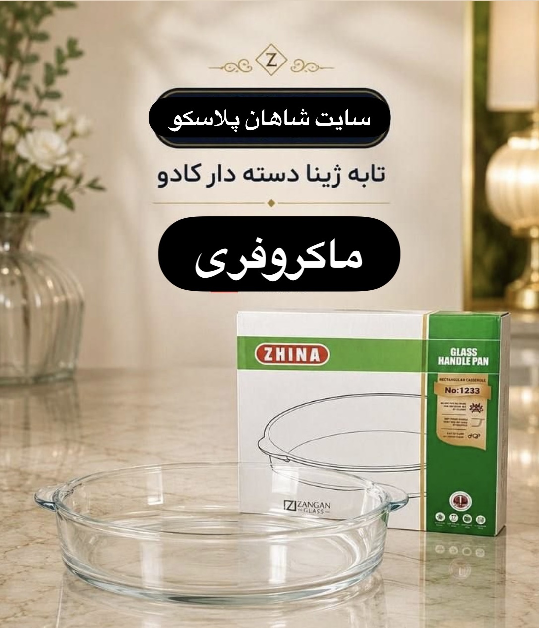 مرغ خوری ماکروفری ژینا تابه ژینا